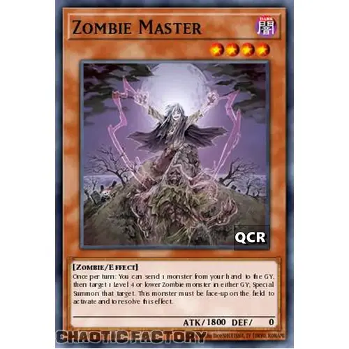 RA03-EN185 Zombie Master Quarter Century Secret Rare 1st Edition NM