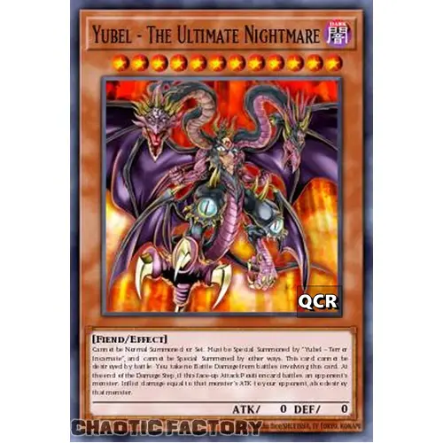 RA03-EN191 Yubel - The Ultimate Nightmare Quarter Century Secret Rare 1st Edition NM