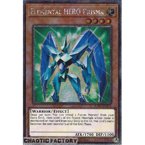 RA03-EN193 Elemental HERO Prisma Platinum Secret Rare 1st Edition NM