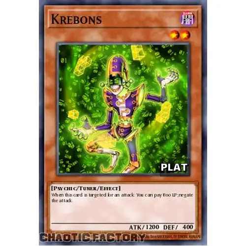 RA03-EN201 Krebons Platinum Secret Rare 1st Edition NM