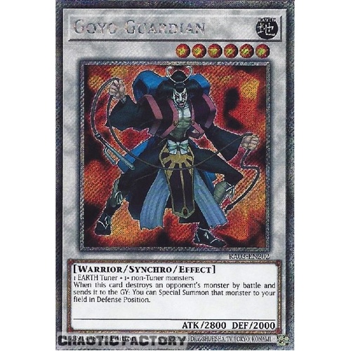 RA03-EN202 Goyo Guardian Platinum Secret Rare 1st Edition NM