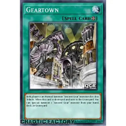 RA03-EN203 Geartown Quarter Century Secret Rare 1st Edition NM