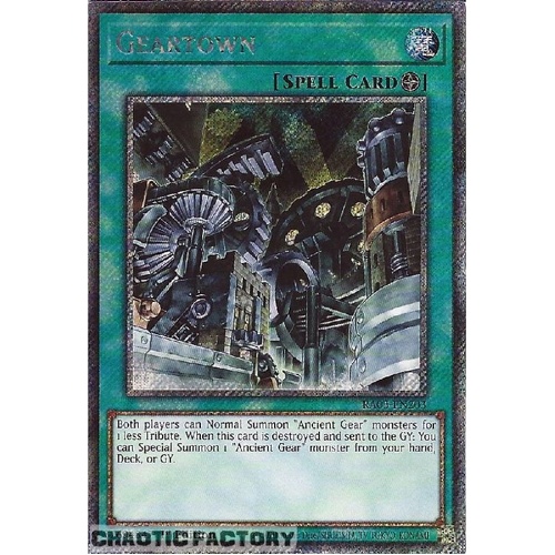 RA03-EN203 Geartown Platinum Secret Rare 1st Edition NM