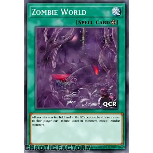 RA03-EN205 Zombie World Quarter Century Secret Rare 1st Edition NM