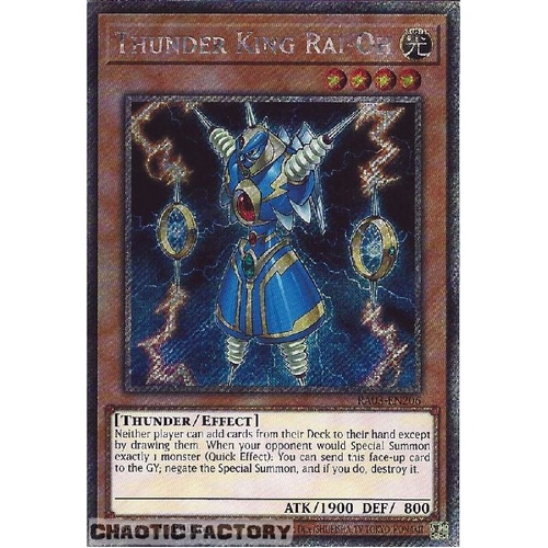 RA03-EN206 Thunder King Rai-Oh Platinum Secret Rare 1st Edition NM