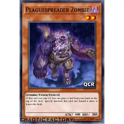 RA03-EN207 Plaguespreader Zombie Quarter Century Secret Rare 1st Edition NM