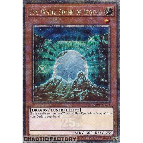 RA03-EN208 The White Stone Of Legend Quarter Century Secret Rare 1st Edition NM