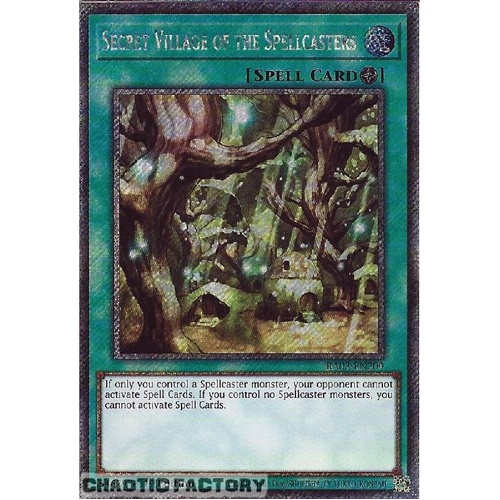 RA03-EN209 Secret Village of the Spellcasters Platinum Secret Rare 1st Edition NM