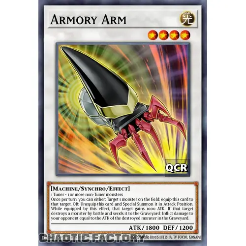 RA03-EN213 Armory Arm Quarter Century Secret Rare 1st Edition NM