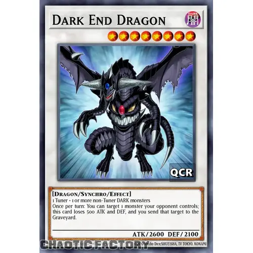 RA03-EN216 Dark End Dragon Quarter Century Secret Rare 1st Edition NM