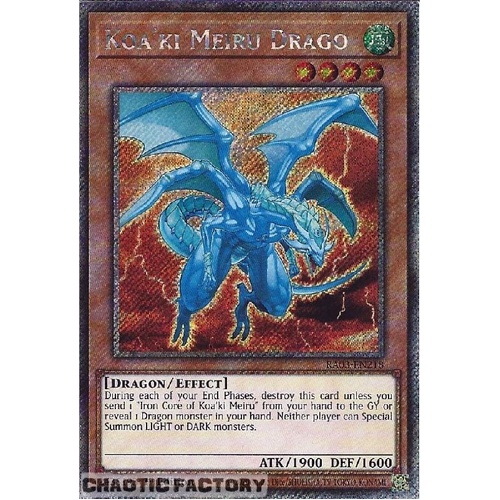 RA03-EN218 Koa'ki Meiru Drago Platinum Secret Rare 1st Edition NM