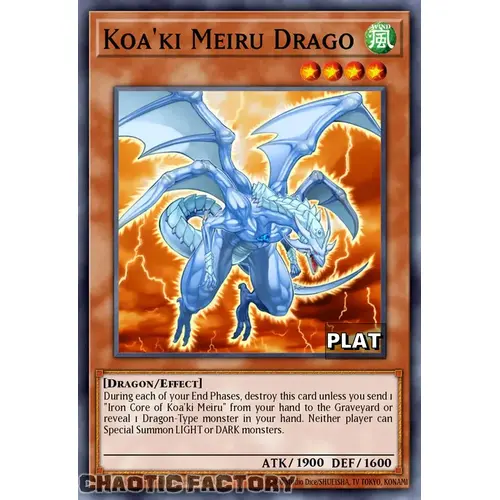 RA03-EN218 Koa'ki Meiru Drago Platinum Secret Rare 1st Edition NM