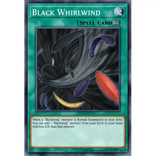 RA03-EN219 Black Whirlwind Platinum Secret Rare 1st Edition NM