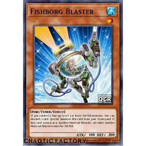 RA03-EN225 Fishborg Blaster Quarter Century Secret Rare 1st Edition NM