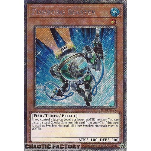 RA03-EN225 Fishborg Blaster Platinum Secret Rare 1st Edition NM