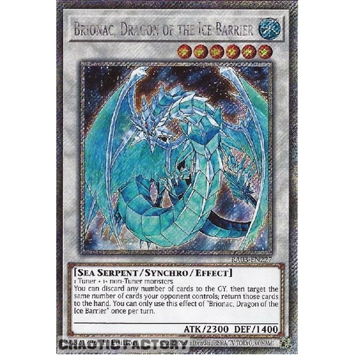 RA03-EN227 Brionac, Dragon of the Ice Barrier Platinum Secret Rare 1st Edition NM