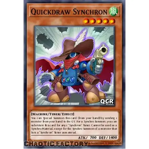 RA03-EN228 Quickdraw Synchron Quarter Century Secret Rare 1st Edition NM