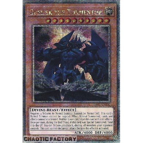 RA03-EN230 Obelisk The Tormentor Quarter Century Secret Rare 1st Edition NM