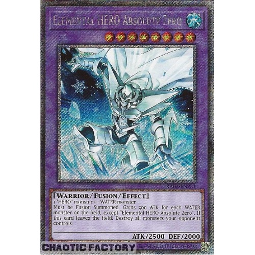 RA03-EN231 Elemental HERO Absolute Zero Platinum Secret Rare 1st Edition NM