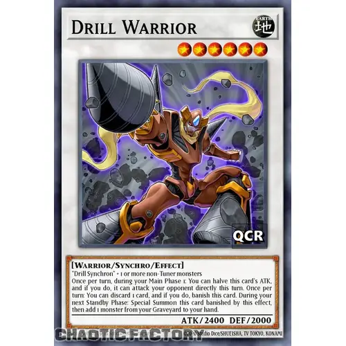 RA03-EN232 Drill Warrior Quarter Century Secret Rare 1st Edition NM