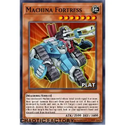 RA03-EN233 Machina Fortress Platinum Secret Rare 1st Edition NM