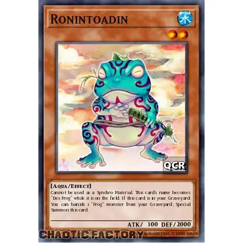 RA03-EN236 Ronintoadin Quarter Century Secret Rare 1st Edition NM