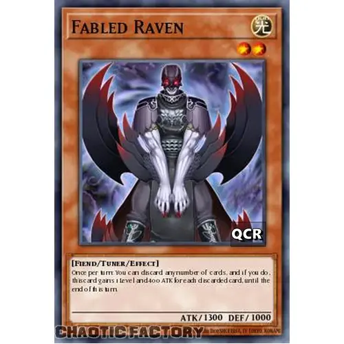 RA03-EN239 Fabled Raven Quarter Century Secret Rare 1st Edition NM