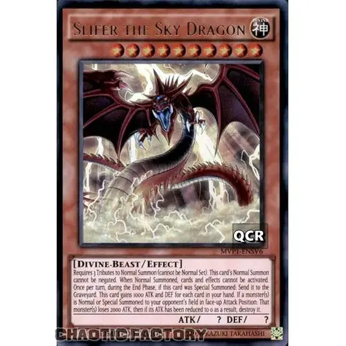 RA03-EN244 Slifer the Sky Dragon MVP1 Art Quarter Century Secret Rare 1st Edition NM