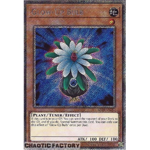 RA03-EN245 Glow-Up Bulb Platinum Secret Rare 1st Edition NM