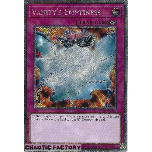 RA03-EN246 Vanity's Emptiness Platinum Secret Rare 1st Edition NM