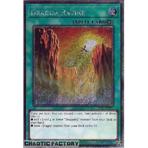 RA03-EN248 Dragon Ravine Platinum Secret Rare 1st Edition NM