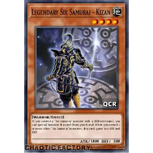 RA03-EN249 Legendary Six Samurai - Kizan Quarter Century Secret Rare 1st Edition NM