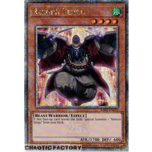 RA03-EN251 Reborn Tengu Quarter Century Secret Rare 1st Edition NM