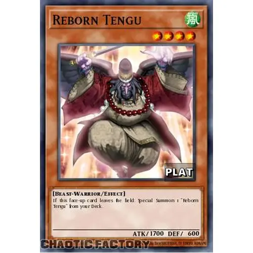 RA03-EN251 Reborn Tengu Platinum Secret Rare 1st Edition NM