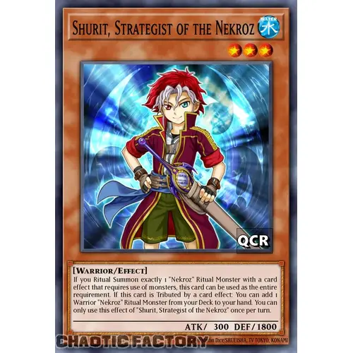 RA03-EN259 Shurit, Strategist of the Nekroz Quarter Century Secret Rare 1st Edition NM