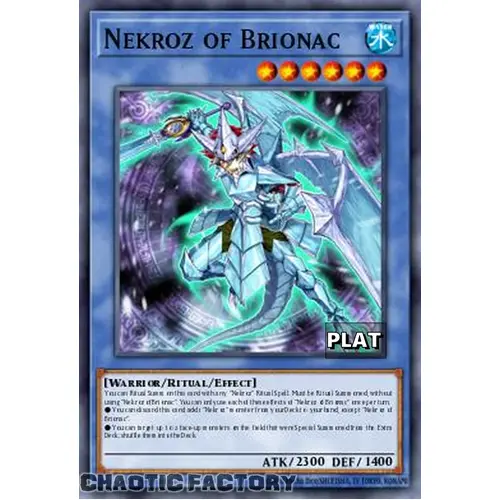 RA03-EN260 Nekroz Of Brionac Platinum Secret Rare 1st Edition NM