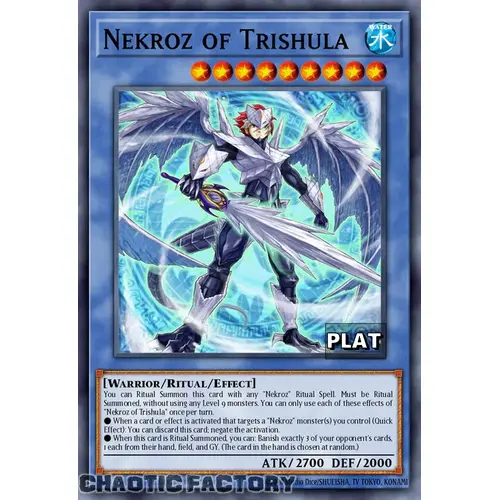 RA03-EN261 Nekroz of Trishula Platinum Secret Rare 1st Edition NM