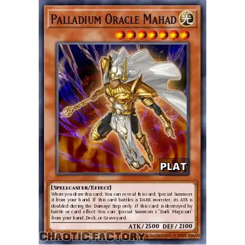 RA03-EN266 Palladium Oracle Mahad Platinum Secret Rare 1st Edition NM