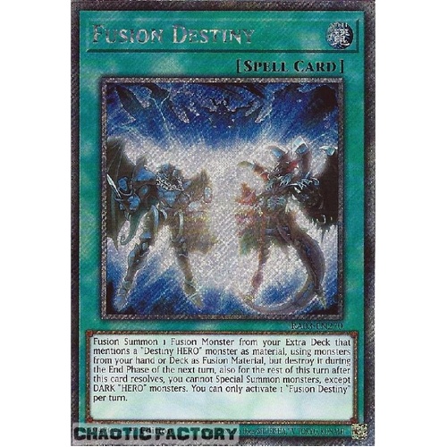 RA03-EN270 Fusion Destiny Platinum Secret Rare 1st Edition NM