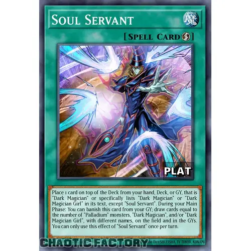 RA03-EN271 Soul Servant Platinum Secret Rare 1st Edition NM