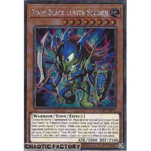 RA03-EN272 Toon Black Luster Soldier Platinum Secret Rare 1st Edition NM