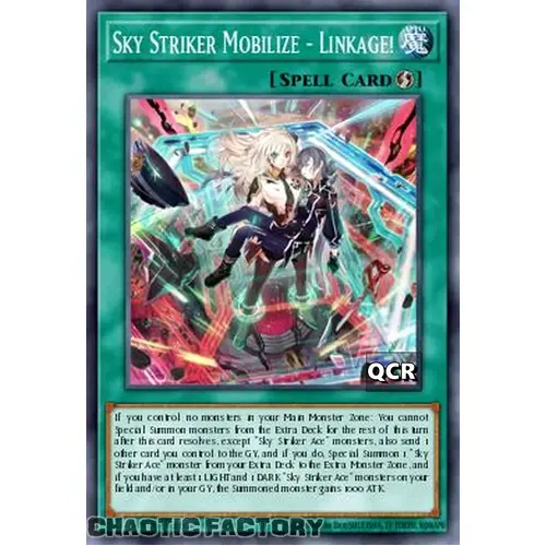 RA03-EN274 Sky Striker Mobilize - Linkage! Quarter Century Secret Rare 1st Edition NM