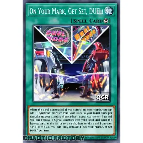 RA03-EN276 On Your Mark, Get Set, DUEL! Quarter Century Secret Rare 1st Edition NM