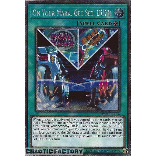 RA03-EN276 On Your Mark, Get Set, DUEL! Platinum Secret Rare 1st Edition NM