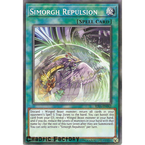 Yugioh RIRA-EN062 Simorgh Repulsion Common 1st Edition NM