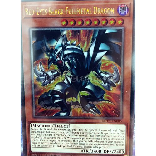 ROTA-EN005 Red-Eyes Black Fullmetal Dragon Quarter Century Secret Rare 1st Edition NM