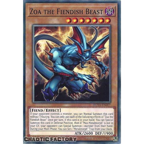 ROTA-EN007 Zoa the Fiendish Beast Common 1st Edition NM