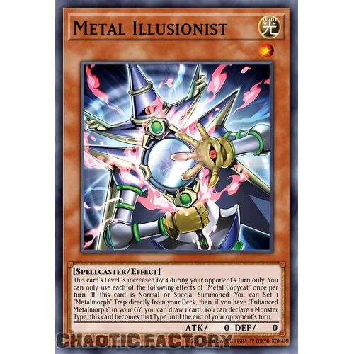 ROTA-EN008 Metal Illusionist Super Rare 1st Edition NM