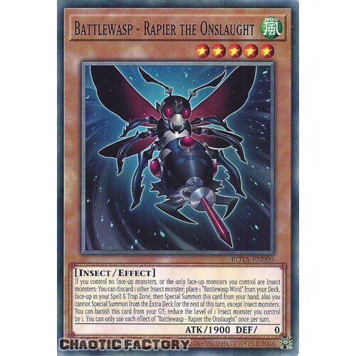 ROTA-EN009 Battlewasp - Rapier the Onslaught Common 1st Edition NM