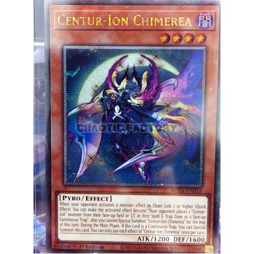 ROTA-EN016 Centur-Ion Chimerea Quarter Century Secret Rare 1st Edition NM